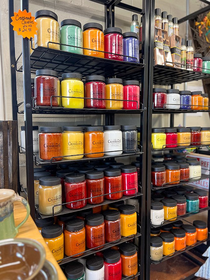 Green Town Maarket Crossroads Candle Selection